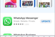 ابحث في تطبيق whatsapp في متجر التطبيقات
