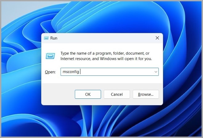 افتح تكوين النظام على Windows 11