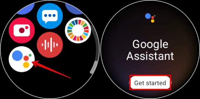 الشروع في العمل مع Google Assistant على Galaxy Watch