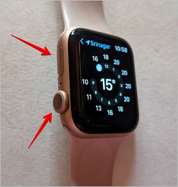 أزرار Apple Watch الجانبية
