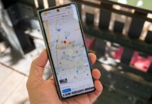 Viewing Google Maps on the Samsung Galaxy Z Fold 4