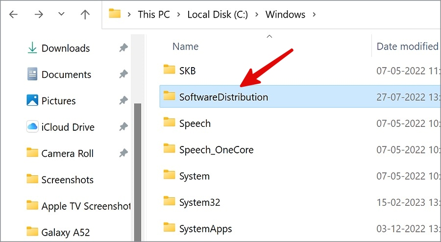 توزيع البرامج في مستكشف الملفات على Windows 