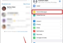 البحث عن الرسائل المميزة بنجمة WhatsApp على iOS